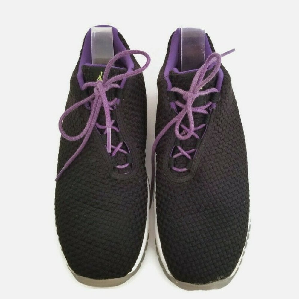 Nike Air Jordan Future Low Shoes Youth 6Y Black & Ultraviolet Purple Sneakers